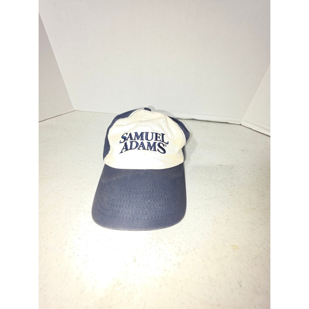 Samuel Adams Baseball Cap Mens OSFA Navy White Good Two Tone Strapback Hat